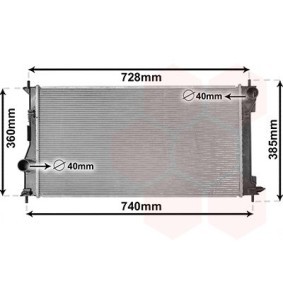 Acquista Radiatore motore da VAN WEZEL 53002688 a buon mercato per soli 143,70 €