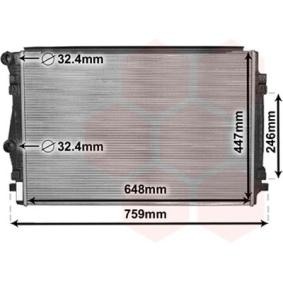 Kjøp Radiator, motorkjøling av VAN WEZEL 58002344 til den lave prisen 738,97 NOK
