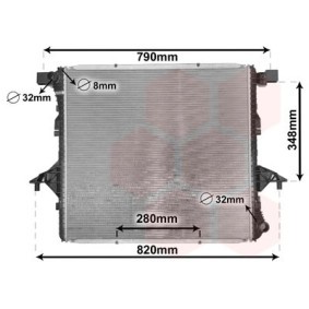 Achetez des Radiateur du moteur VAN WEZEL 58002363 à prix pour 89,85 €
