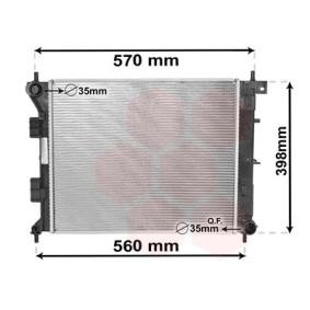 Achetez des Radiateur du moteur VAN WEZEL 82002338 à prix pour 210,75 €
