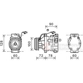 Acquista Compressore aria condizionata da VAN WEZEL 2700K253 a buon mercato per soli 541,42 €
