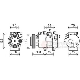 Acquista Compressore aria condizionata da VAN WEZEL 8300K218 a buon mercato per soli 411,59 €