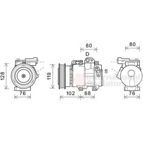 Acquista Compressore aria condizionata da VAN WEZEL 8300K244 a buon mercato per soli 888,64 €