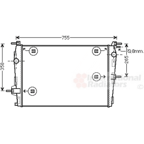 Kjøp Radiator, motorkjøling av VAN WEZEL 43002573 til den lave prisen 2161,42 NOK