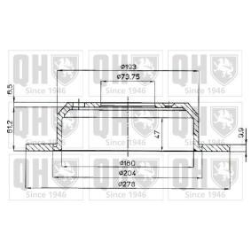 Achetez des Disque de frein QUINTON HAZELL BDC3584 à prix pour 54,24 €
