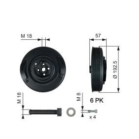 Achetez des Poulie damper (vilebrequin) GATES TVD1033A à prix pour 155,83 €