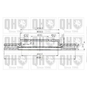 Bremsscheibe von QUINTON HAZELL BDC4397