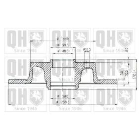 Achetez des Disque de frein QUINTON HAZELL BDC3734 à prix pour 15,62 €