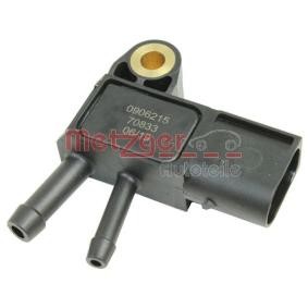 Compre Sensor, pressãodos gases de escape da METZGER 0906215 a um preço baixo por 42,65 €