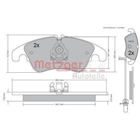 Bremsbeläge von METZGER 1170127