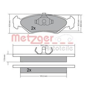 Bremsbeläge von METZGER