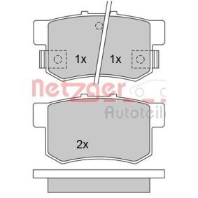 Achetez des Plaquettes de frein METZGER 1170213 à prix pour 29,37 €