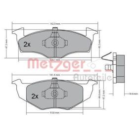 Comprar Juego de pastillas de freno de METZGER 1170217 a bajo precio de 21,92 €