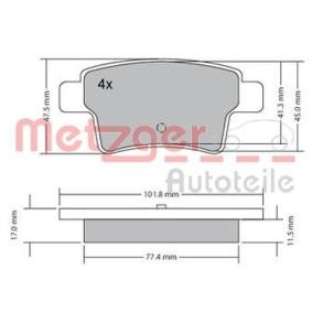 Achetez des Plaquettes de frein METZGER 1170264 à prix pour 34,23 €
