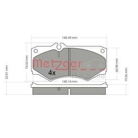 Compre Pastilhas de travão da METZGER 1170351 a um preço baixo por 33,50 €