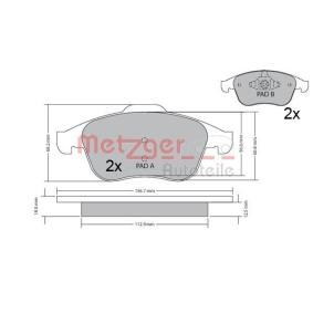 Bremsbeläge 1170409 von METZGER günstig für 20,36 € online kaufen