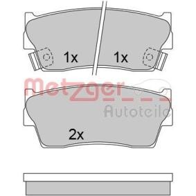 Achetez des Plaquettes de frein METZGER 1170601 à prix pour 29,85 €
