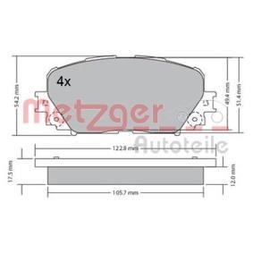 Bremsbeläge für DAIHATSU von METZGER