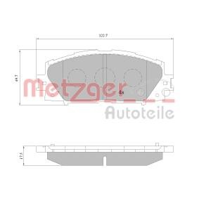 Bremsbeläge für DAIHATSU von METZGER
