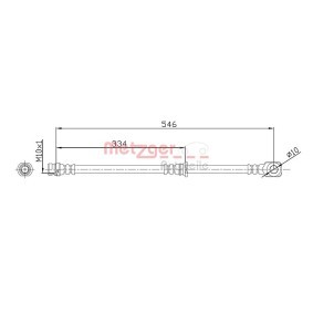 Comprar Latiguillo de freno de METZGER 4110918 a bajo precio de 20,69 €