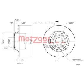 Bremsscheibe 6110046 für Octavia I Combi (1U5) für 41,31 CHF