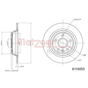 Bremsscheibe 6110053 von METZGER günstig für 42,52 € online kaufen