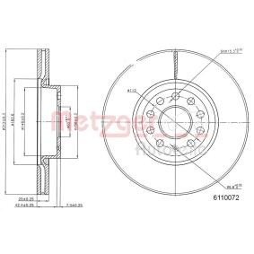 Bremsscheibe von METZGER 6110072