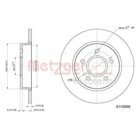 Comprar Disco de freno de METZGER 6110088 a bajo precio de 26,00 €