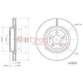 Comprar Disco de freno de METZGER 6110127 a bajo precio de 96,57 €