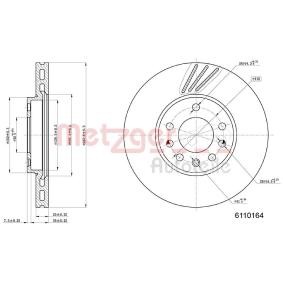 Achetez des Disque de frein METZGER 6110164 à prix pour 40,00 €