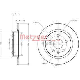 Achetez des Disque de frein METZGER 6110188 à prix pour 59,48 €