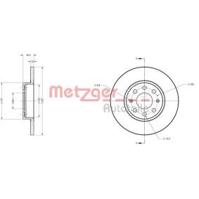 Achetez des Disque de frein METZGER 6110246 à prix pour 28,01 €