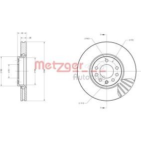 Achetez des Disque de frein METZGER 6110404 à prix pour 84,13 €