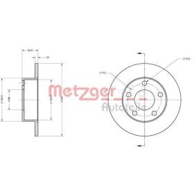 Comprar Disco de freno de METZGER 6110532 a bajo precio de 26,40 €