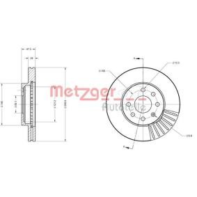 Achetez des Disque de frein METZGER 6110547 à prix pour 34,49 €
