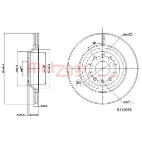 Bremsscheibe 6110556 für Octavia I Combi (1U5) für 33,22 CHF