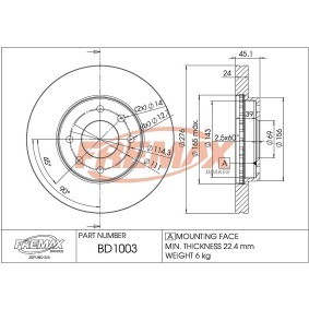 Bremsscheibe von FREMAX