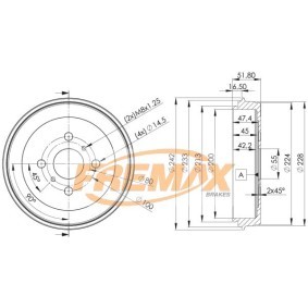 Bremstrommel BD-4445