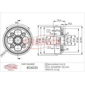 Bremstrommel BD-6033