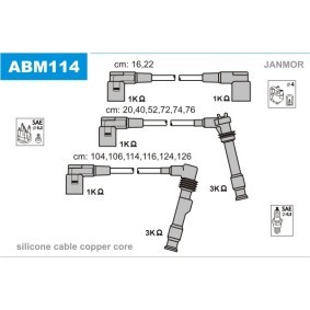 Compre Jogo de cabos de ignição da JANMOR ABM114 a um preço baixo por 498,85 €