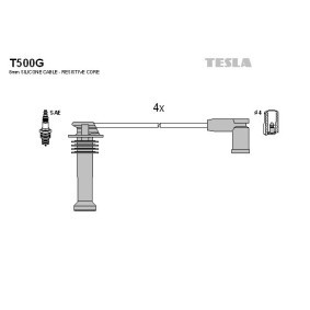 Compre Jogo de cabos de ignição da TESLA T500G a um preço baixo por 29,46 €