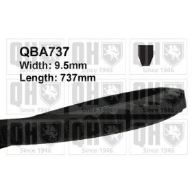 Achetez des Courroie trapézoïdale QUINTON HAZELL QBA737 à prix pour 8,40 €