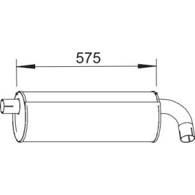Mittel- / Endschalldämpfer 64384