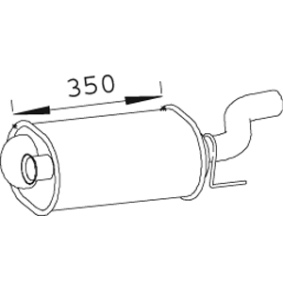 Endschalldämpfer 66309 von DINEX günstig für 156,41 € online kaufen