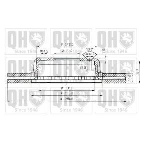 Achetez des Disque de frein QUINTON HAZELL BDC3451 à prix pour 56,17 €
