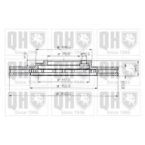 Achetez des Disque de frein QUINTON HAZELL BDC3529 à prix pour 34,74 €