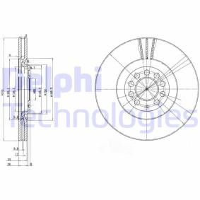 Compre Disco de travão da DELPHI BG3528C a um preço baixo por 73,45 €