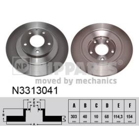 Bremsscheibe N3313041 von NIPPARTS günstig für 43,36 € online kaufen