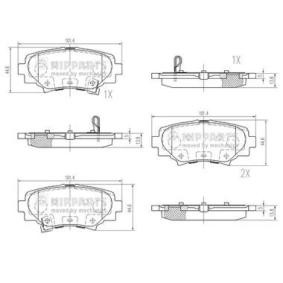 Bremsbeläge N3613027 von NIPPARTS günstig für 31,31 € online kaufen