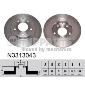 Bremsscheibe N3313043 von NIPPARTS günstig für 37,93 € online kaufen